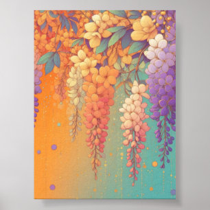 Citrus Sunset Wisteria Poster