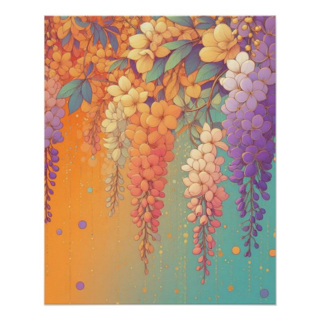 Citrus Sunset Wisteria Poster (Vorderseite)