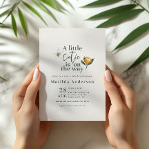 Citrus Süsse botanische Typografie Babydusche