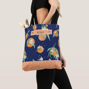 Citrus Süsse Orange Floral Navy Beste Mutter alle