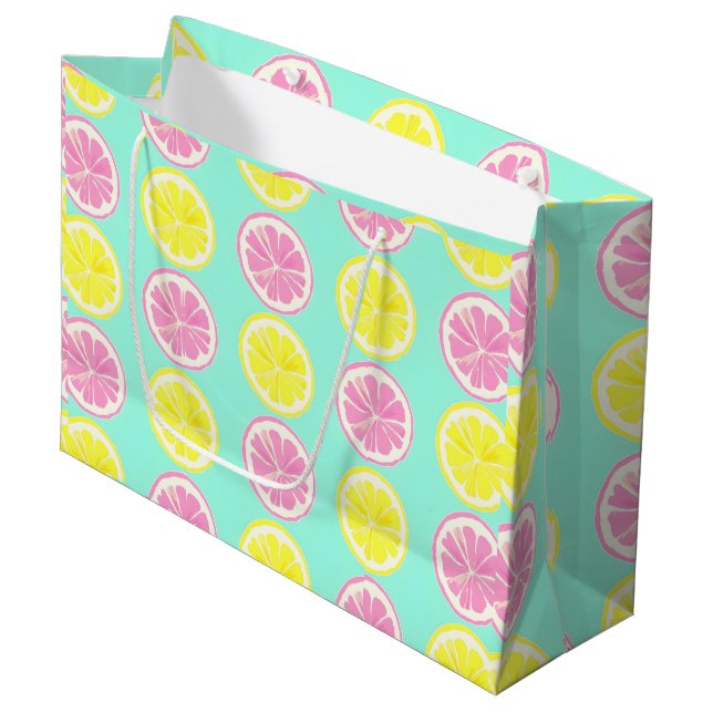Citrus Symphony Große Geschenktüte (Vorderseite Schrägansicht)