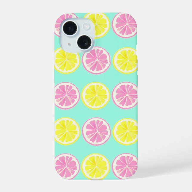 Citrus Symphony iPhone 15 Hülle (Rückseite)