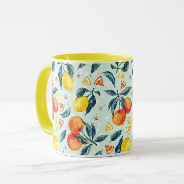Citrus-Tasse Tasse (Vorderseite Links)