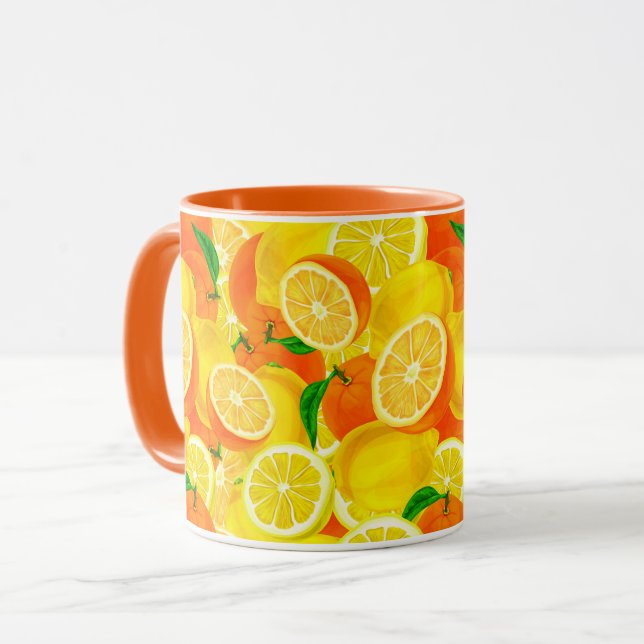 Citrus-Tasse Tasse (Vorderseite Links)