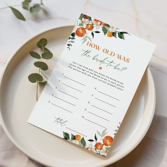 Citrus theme Wie alt war die Braut zu werden Spiel (Von Creator hochgeladen)