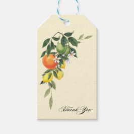 Citrus Themed Bridal Shower Favor Gift Tag Geschenkanhänger