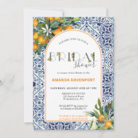 Citrus Tiles Brautparty mit Orangen