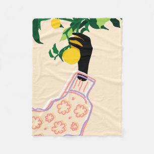 Citrus-Touch Fleecedecke