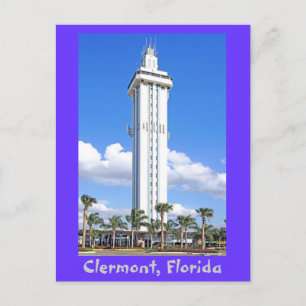 Citrus Tower in Clermont Florida, Gedicht der Hüge Postkarte