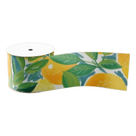 Citrus Tree Artisan Lemons Orange Limes farbenfroh Ripsband