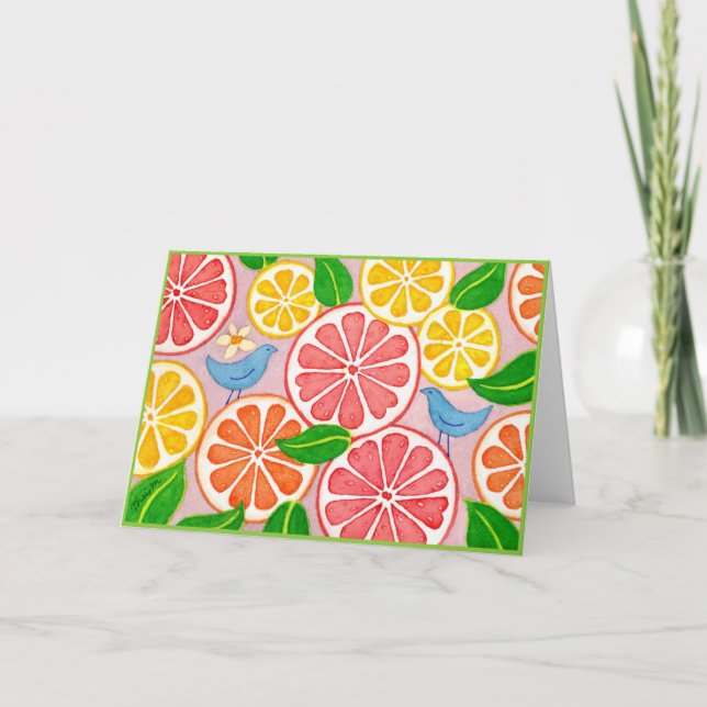 Citrus-Überraschung Karte (Vorderseite)