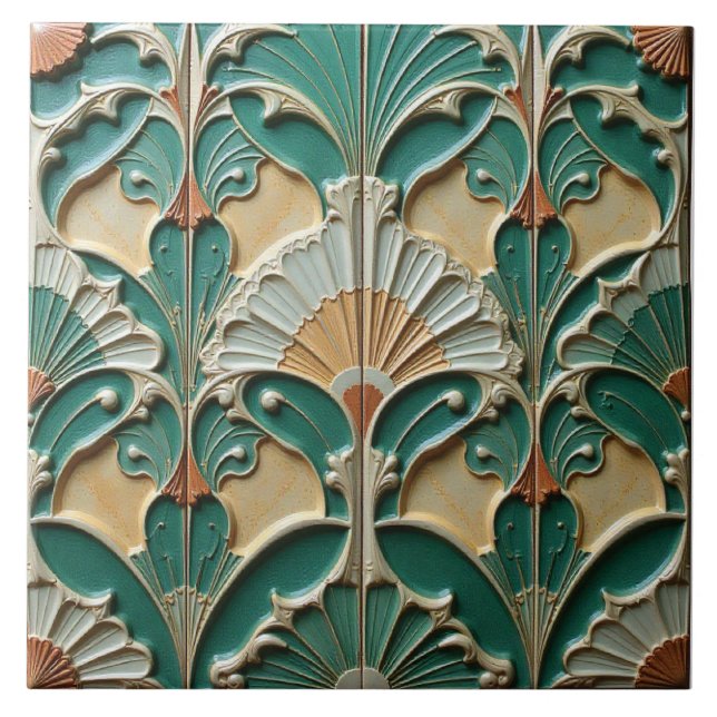 Citrus und Clover Fanfare Fliese (Vorderseite)