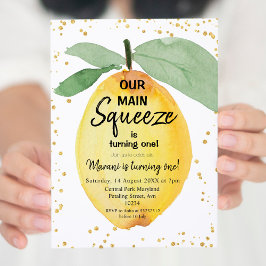 Citrus Unsere wichtigste Squeeze Geburtstagsparty Einladung