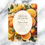 Citrus Vibrant Bloom CotagesCore Brautparty Postkarte<br><div class="desc">Herzlich willkommen in der charmanten Einfachheit unserer Cotgore Baby Shower Invitation. Dieses preisgünstige Hotel vereint wunderbar den Traum eines Pastors mit lebhaften Gelb- und Orangenblüten und einem spielerischen Set aus Zitrusfrüchten vor einem angenehmen Hintergrund in Beige. Die Einladungsdetails werden sorgfältig in einem klassischen Serif-Schriftart präsentiert, während der Name der Mutter-zu-be-Familie...</div>