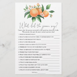 Citrus - Was hat der Bräutigam zu Brautspiel gesag