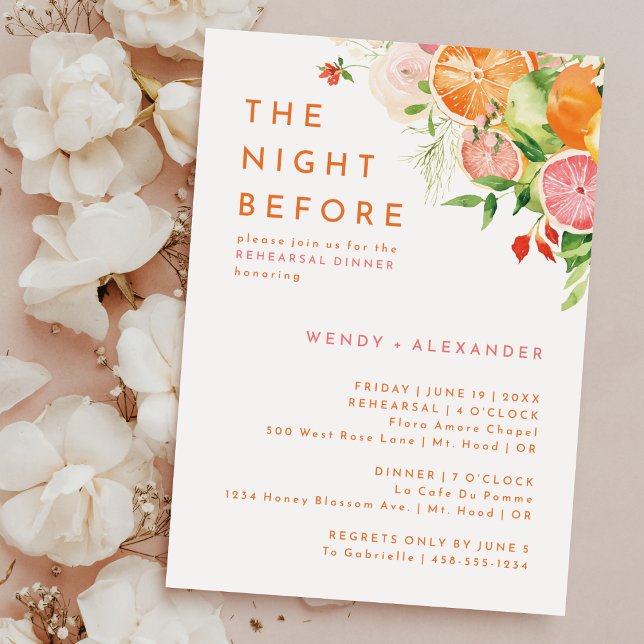 Citrus Wasserfarbennacht vor dem Probe Einladung (Von Creator hochgeladen)