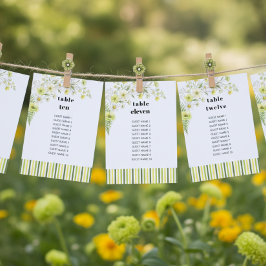 Citrus Wildflower Wedding Seating Chart Table Card Einladung