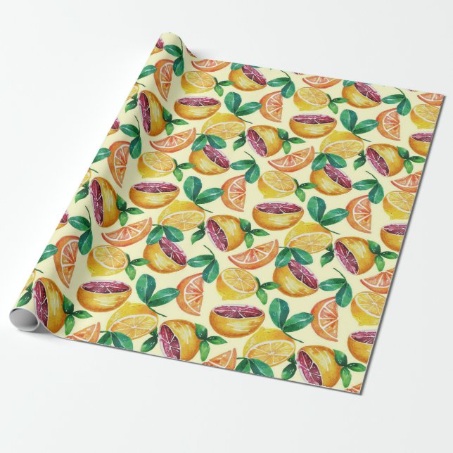 Citrus Wrapping Paper Geschenkpapier (Ungerollt)