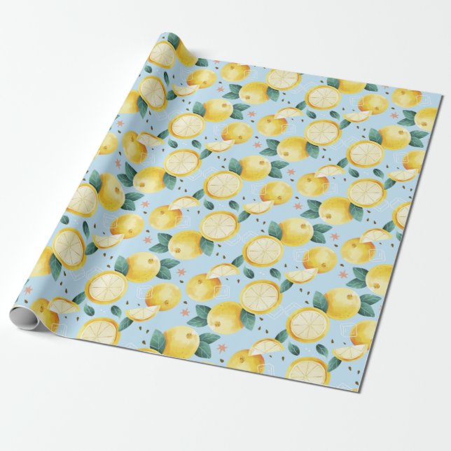 Citrus Wrapping Paper Geschenkpapier (Ungerollt)