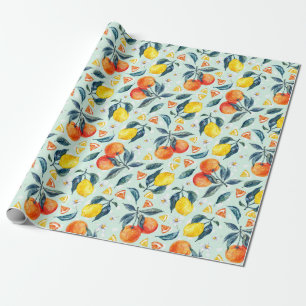 Citrus Wrapping Paper Geschenkpapier