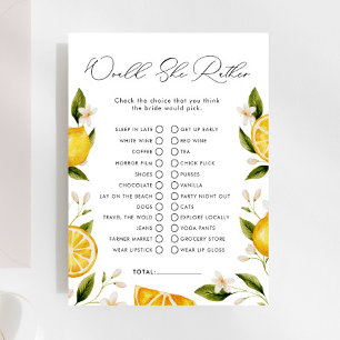 Citrus würde sie eher Brautparty spielen