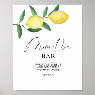 Citrus Zitronen - Mon-osa Bar Poster