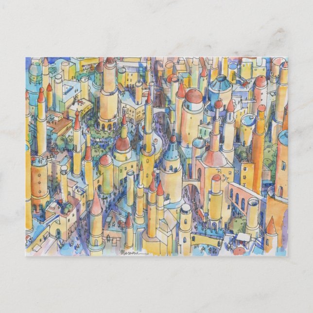 Citta' di fantasia feiertagspostkarte (Vorderseite)