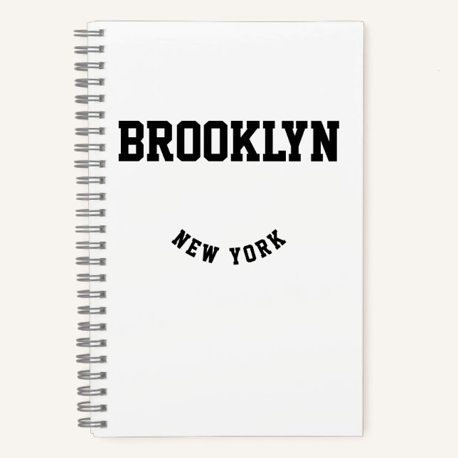 City and Staat Custom Location Notebook Notizbuch (Vorderseite)