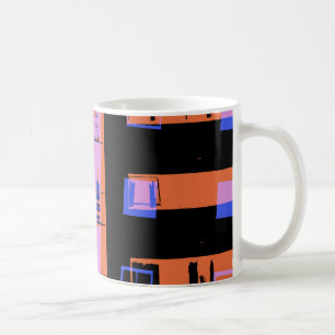 City Apartment Gebäude Kaffeetasse