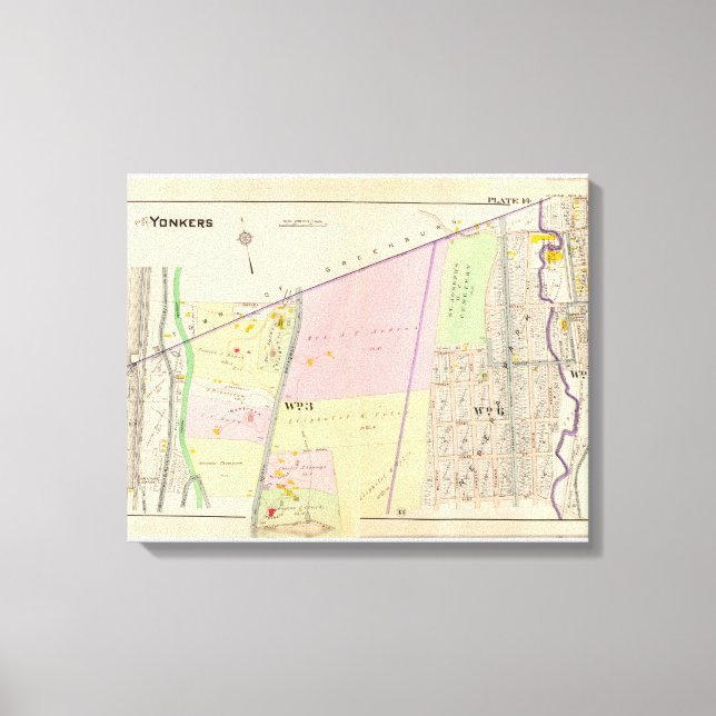 City Atlas Leinwanddruck (Vorderseite)