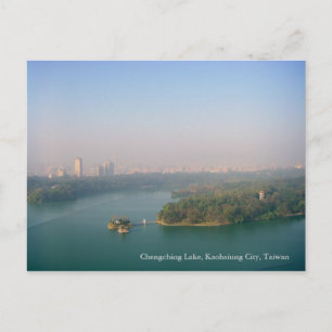 City Awakening/Chengching Lake, Kaohsiung, Taiwan Postkarte
