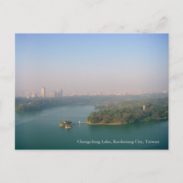 City Awakening/Chengching Lake, Kaohsiung, Taiwan Postkarte (Vorderseite)