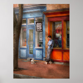 City - Baltimore, MD - Gewartet von Joe's Bike-Sho Poster