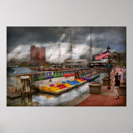 City - Baltimore MD - Modern Maryland Poster