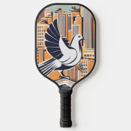 City Bird auf dem Dach Personalisiert Pickleball P Pickleball Schläger
