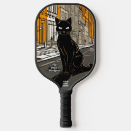 City Black Cat Personalisiert Pickleball Paddel Pickleball Schläger