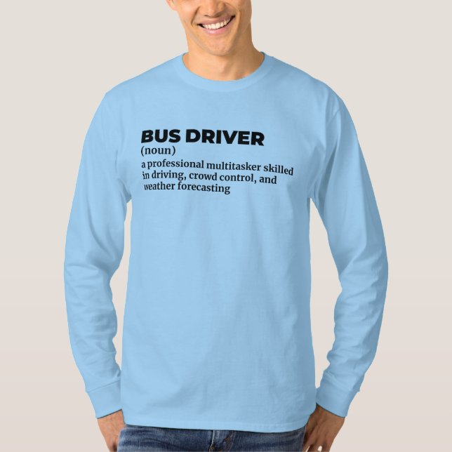 City Bus Captain Funny Definition Shirt (Vorderseite)