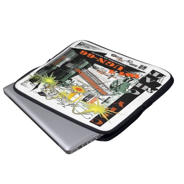 City Chat Electronics Bag Laptopschutzhülle (Vorne Knopf)