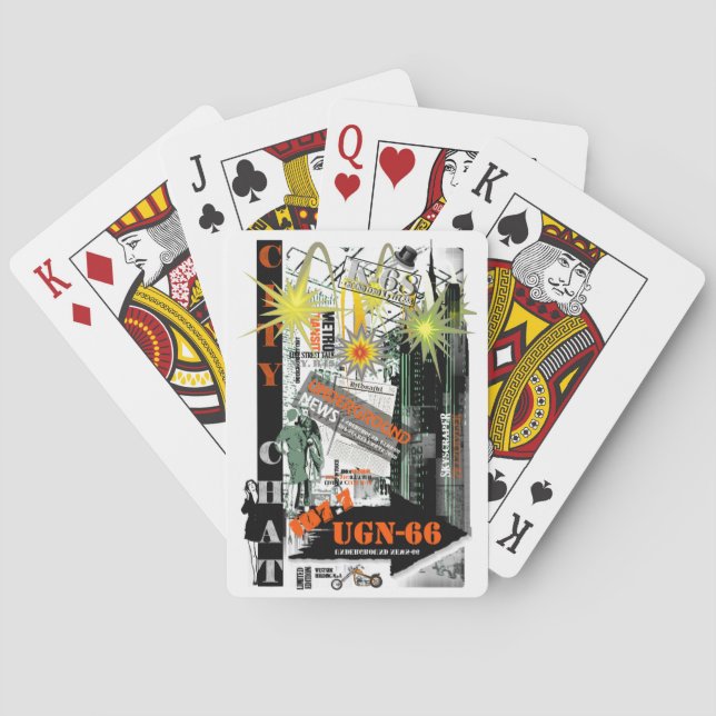 City Chat Playing Cards Spielkarten (Rückseite)