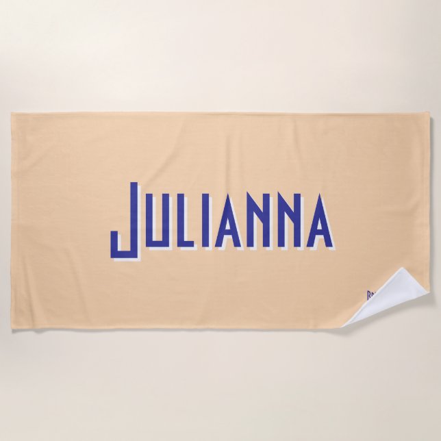 City Chic Pale Orange Bridesmaid Reisen Strandtuch (Vorderseite)