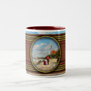City - Chicago, IL - Lake shore drive 1907 Zweifarbige Tasse