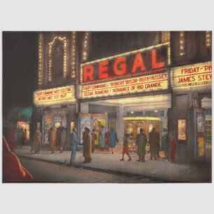 City - Chicago IL - Nachtleben am Regal Theater Seidenpapier