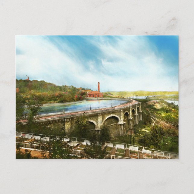 City Cincinnati OH - Die Städte Wasserversorgung 1 Postkarte (Vorderseite)