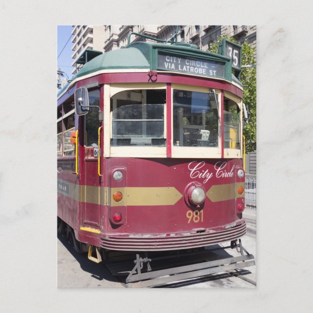 City Circle Tram Postkarte (Vorderseite)