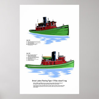 City-Class-Badewanne aus Großen Seen Poster