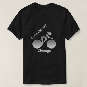 City Cyclist Silver Gradient T - Shirt