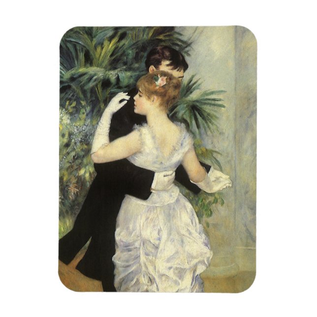 City Dance by Pierre Renoir, Vintage Kunst Magnet (Vertikal)