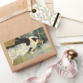 City Dance by Pierre Renoir, Vintage Kunst Rechteckiger Aufkleber