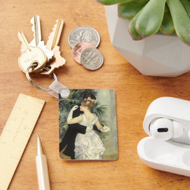 City Dance by Pierre Renoir, Vintage Kunst Schlüsselanhänger (Schreibtisch)