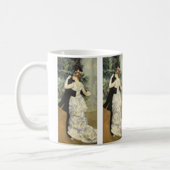 City Dance by Pierre Renoir, Vintage Kunst Tasse (Links)
